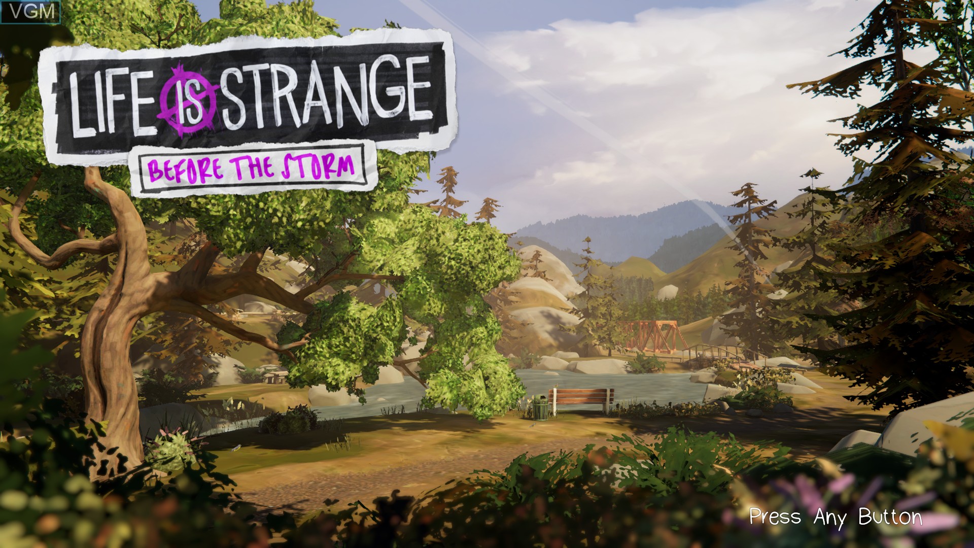 Title screen of the game Life is Strange - Before the Storm on Sony Playstation 4