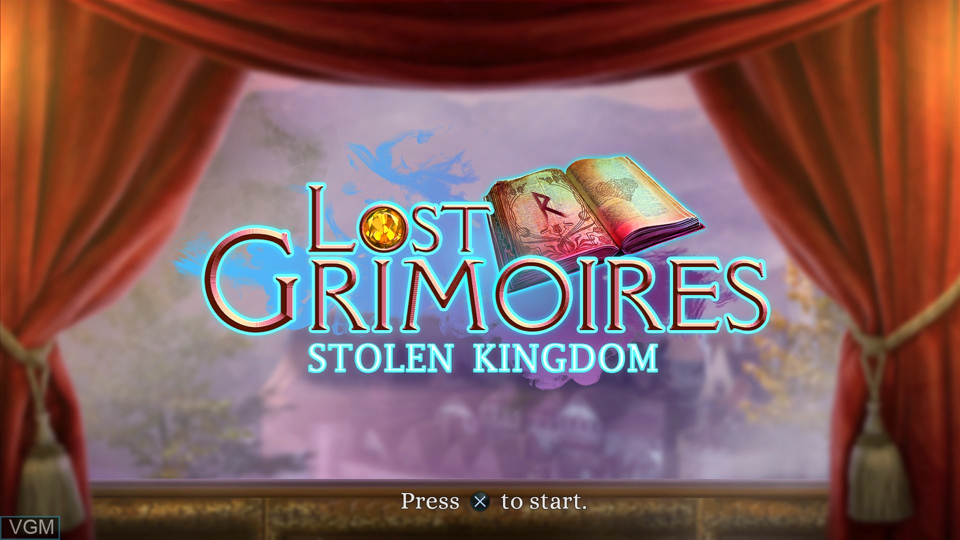 Title screen of the game Lost Grimoires - Stolen Kingdom on Sony Playstation 4
