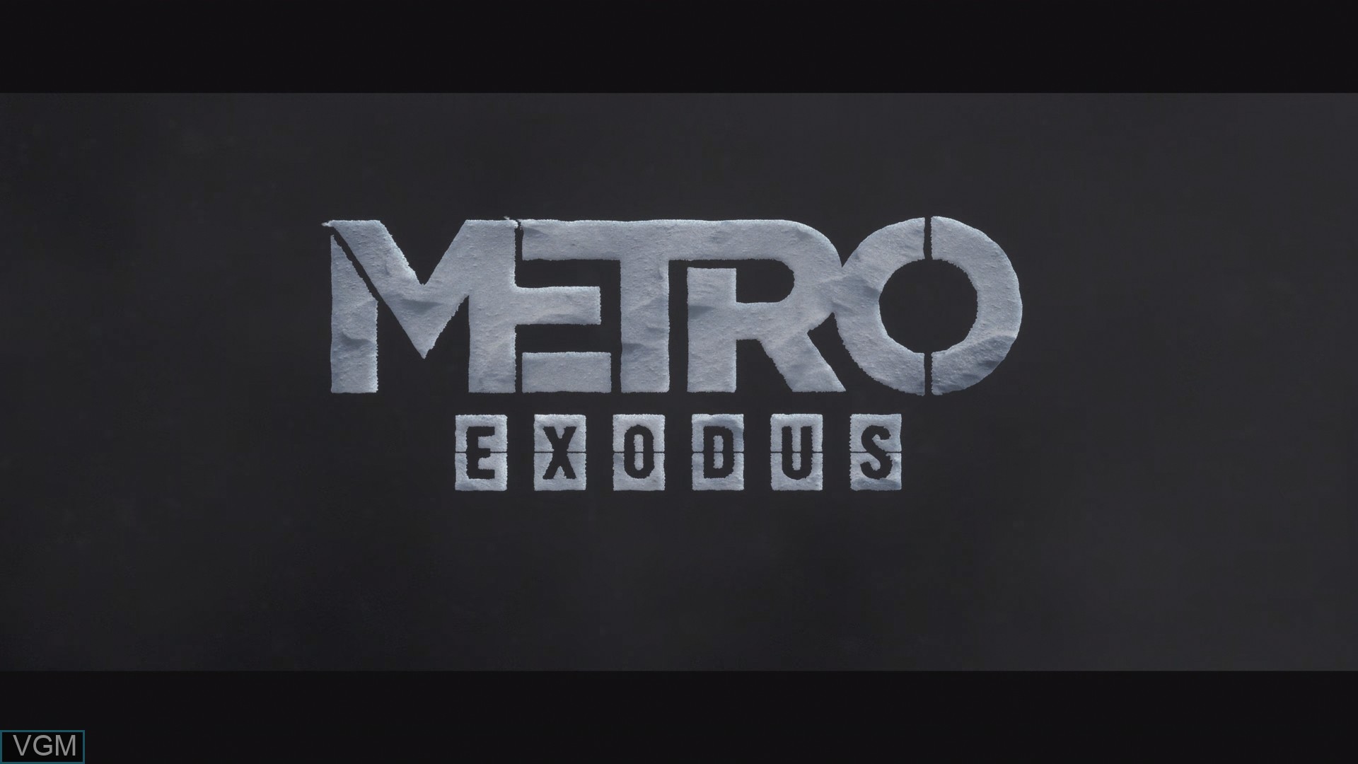 Title screen of the game Metro Exodus on Sony Playstation 4