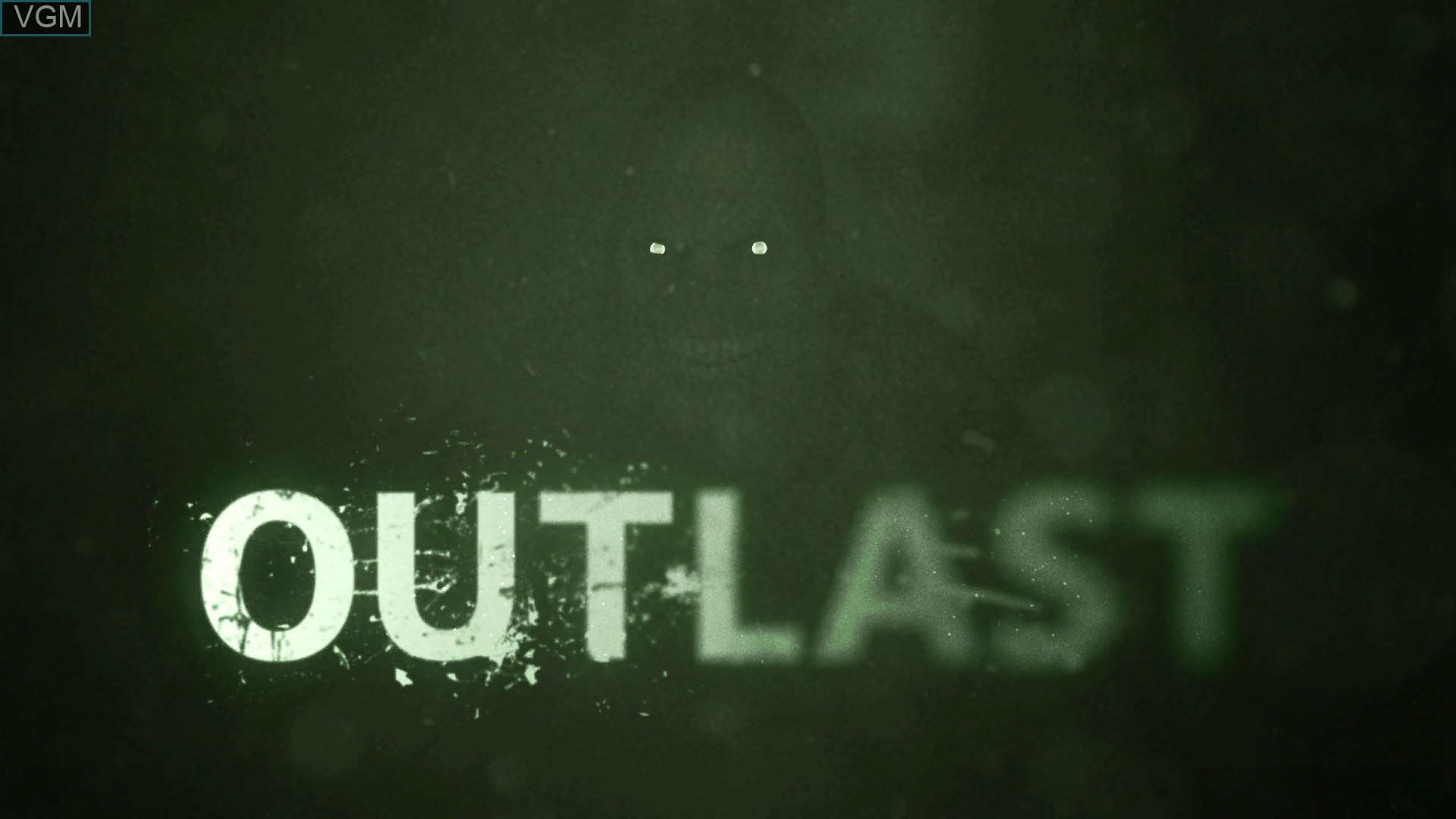 Title screen of the game Outlast on Sony Playstation 4