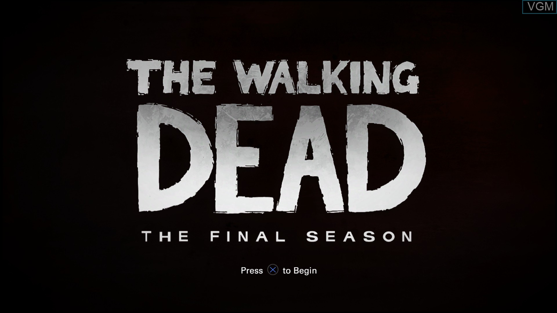 Title screen of the game Walking Dead, The - The Telltale Series - The Final Season on Sony Playstation 4