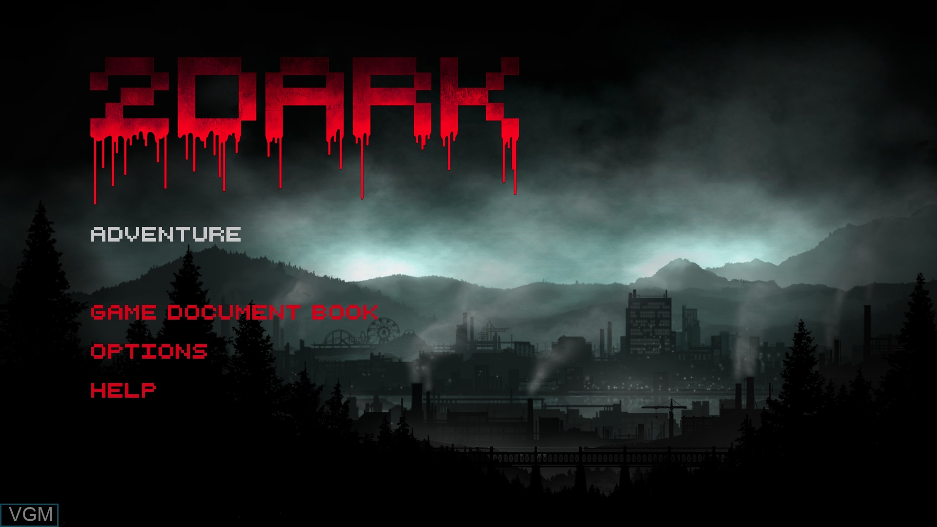 Menu screen of the game 2Dark on Sony Playstation 4