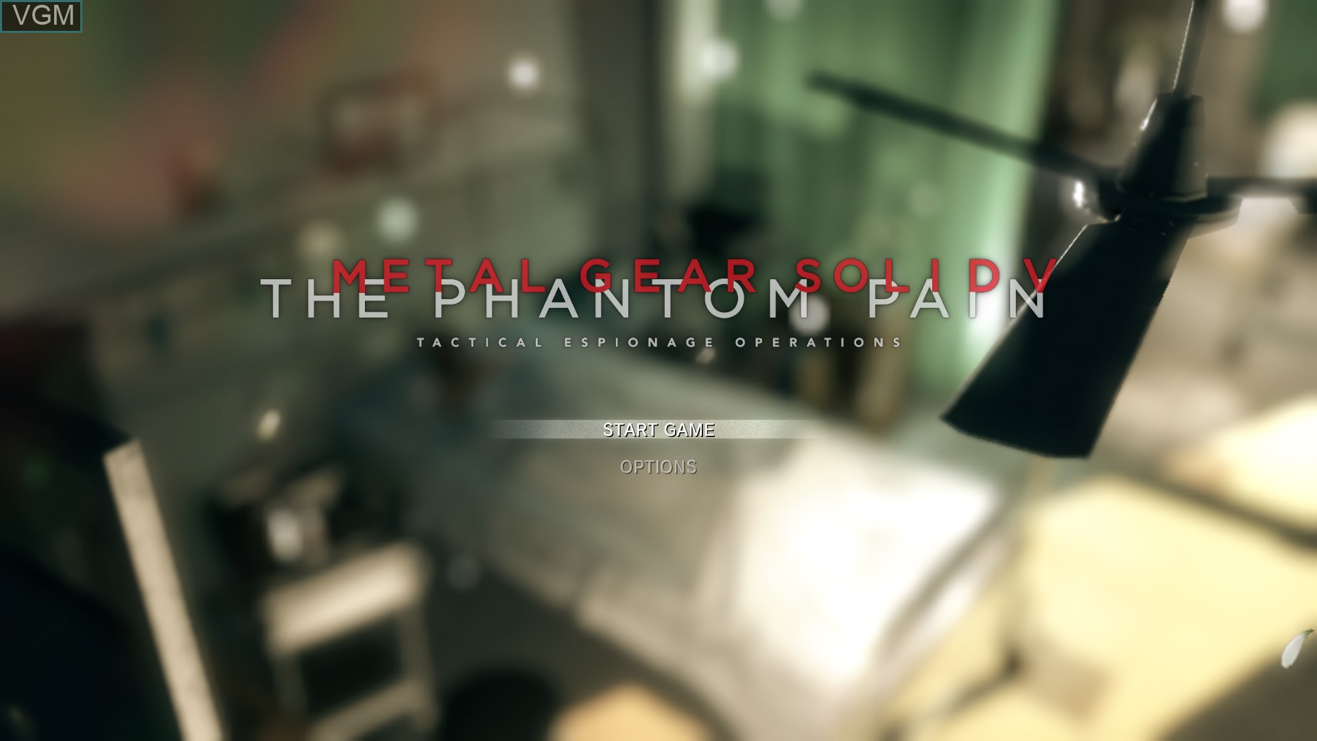 Menu screen of the game Metal Gear Solid V - The Phantom Pain on Sony Playstation 4