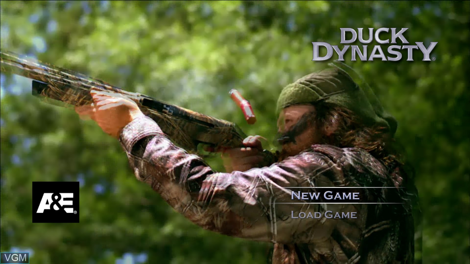 Menu screen of the game Duck Dynasty on Sony Playstation 4