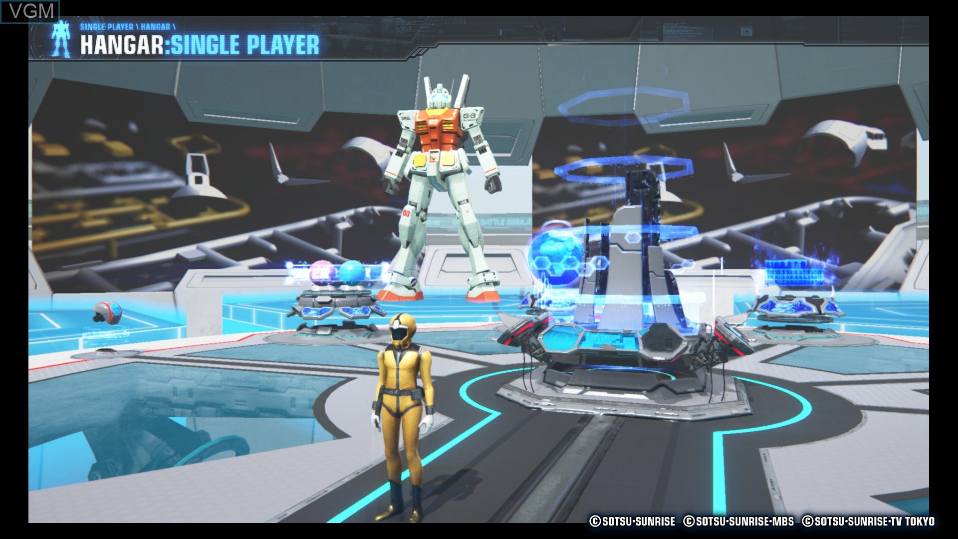 Menu screen of the game Gundam Breaker 3 on Sony Playstation 4