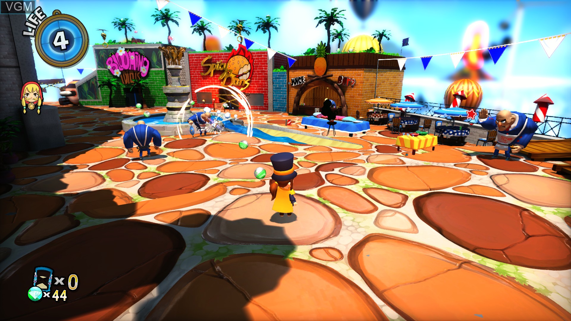 In-game screen of the game Hat in Time, A on Sony Playstation 4