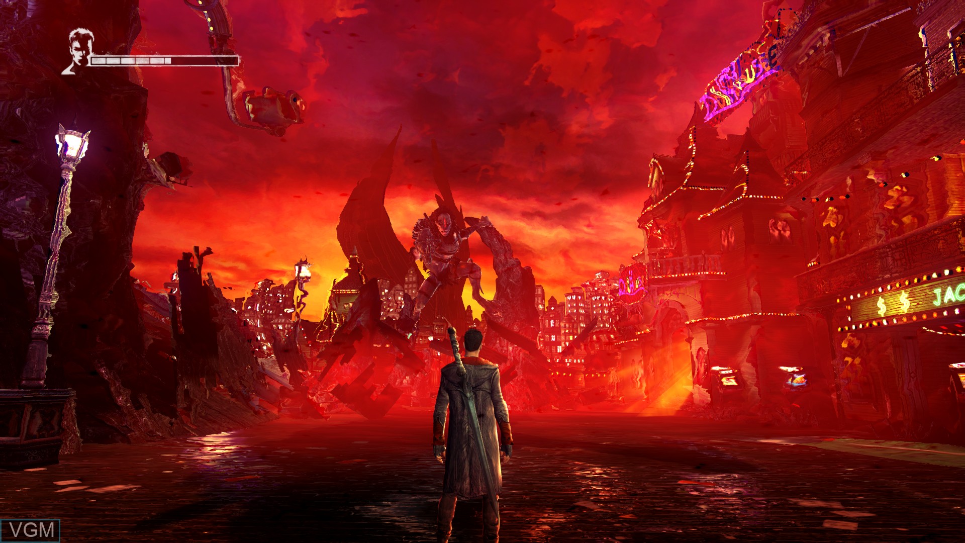 In-game screen of the game DmC - Devil May Cry Definitive Edition on Sony Playstation 4