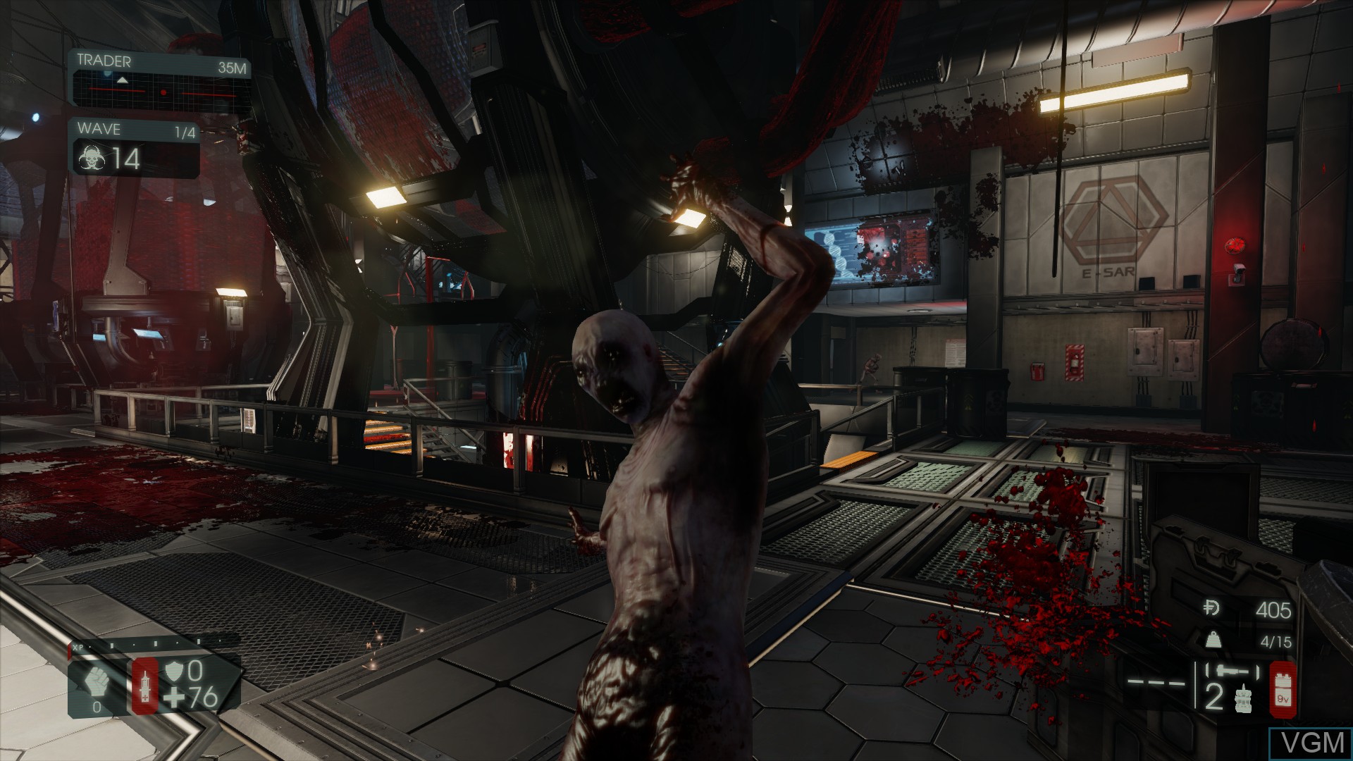 In-game screen of the game Killing Floor - Incursion on Sony Playstation 4