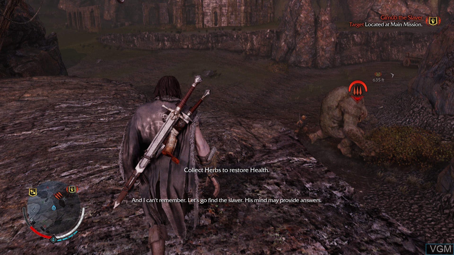 In-game screen of the game Middle-earth - Shadow of Mordor on Sony Playstation 4