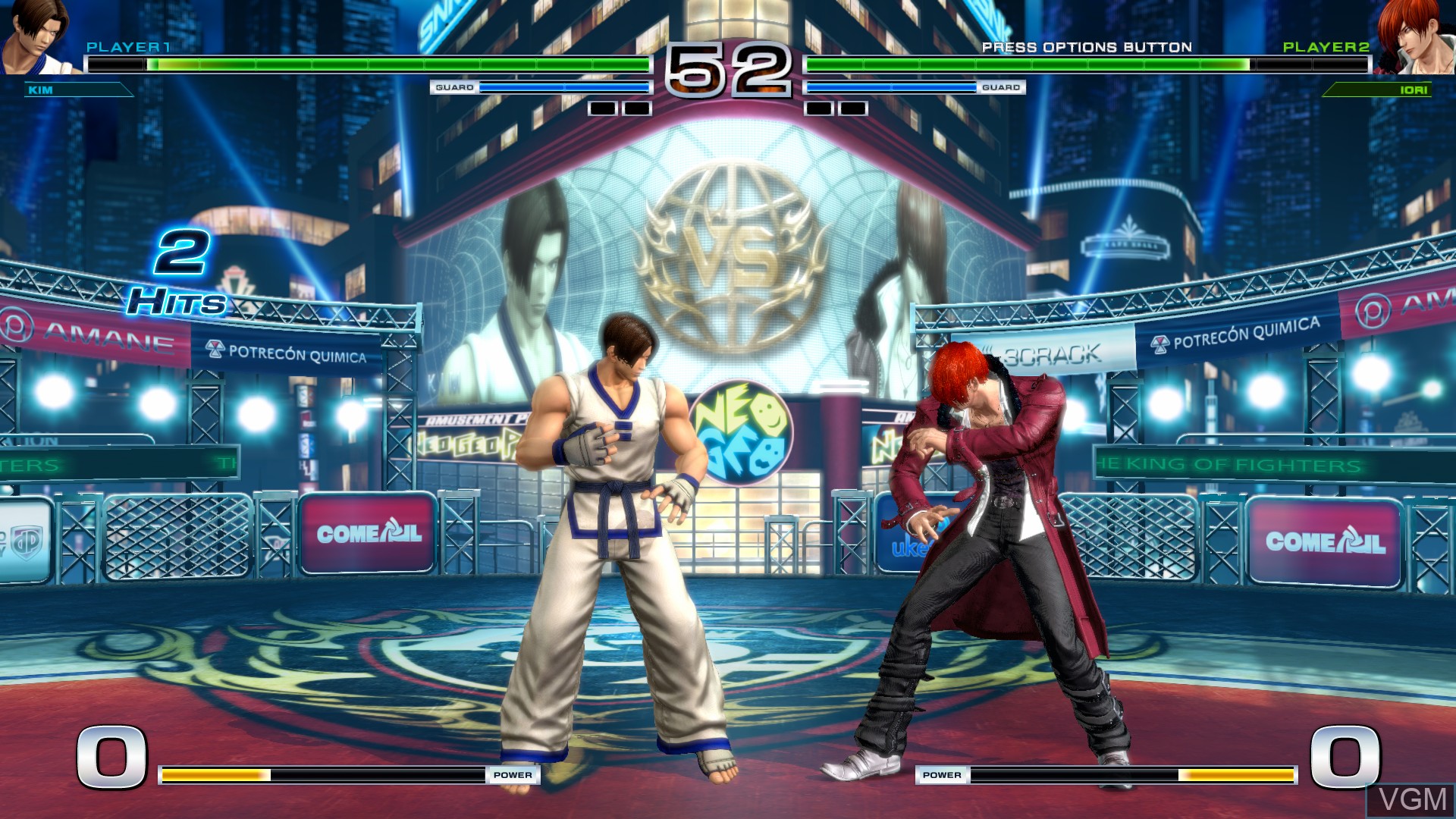 In-game screen of the game King of Fighters XIV, The on Sony Playstation 4