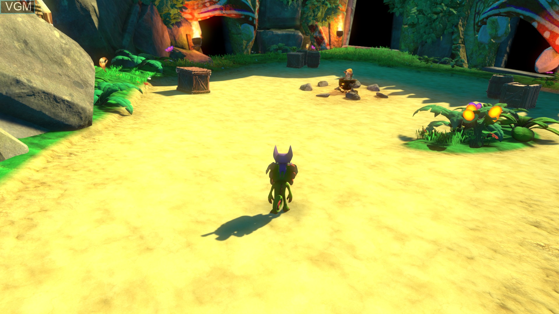 In-game screen of the game Yooka-Laylee on Sony Playstation 4