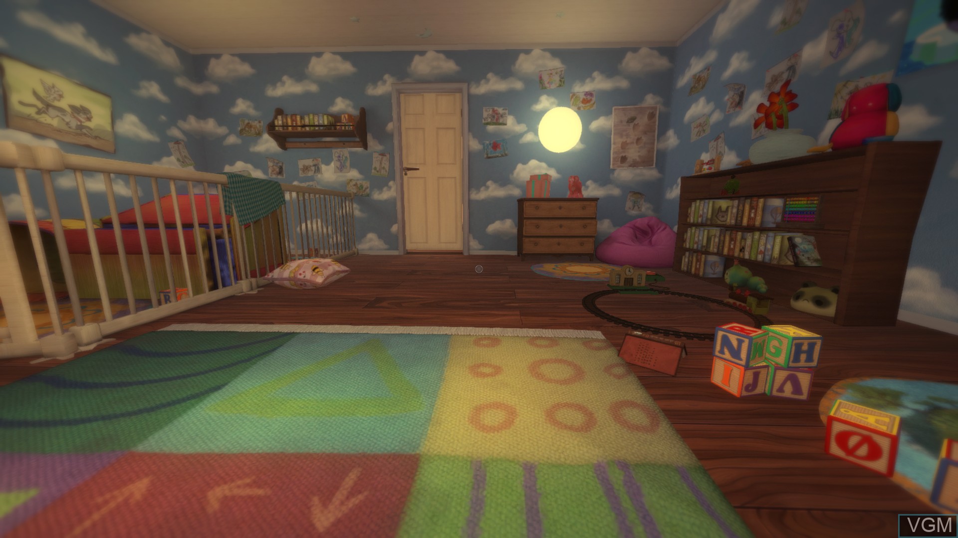 In-game screen of the game Among the Sleep on Sony Playstation 4