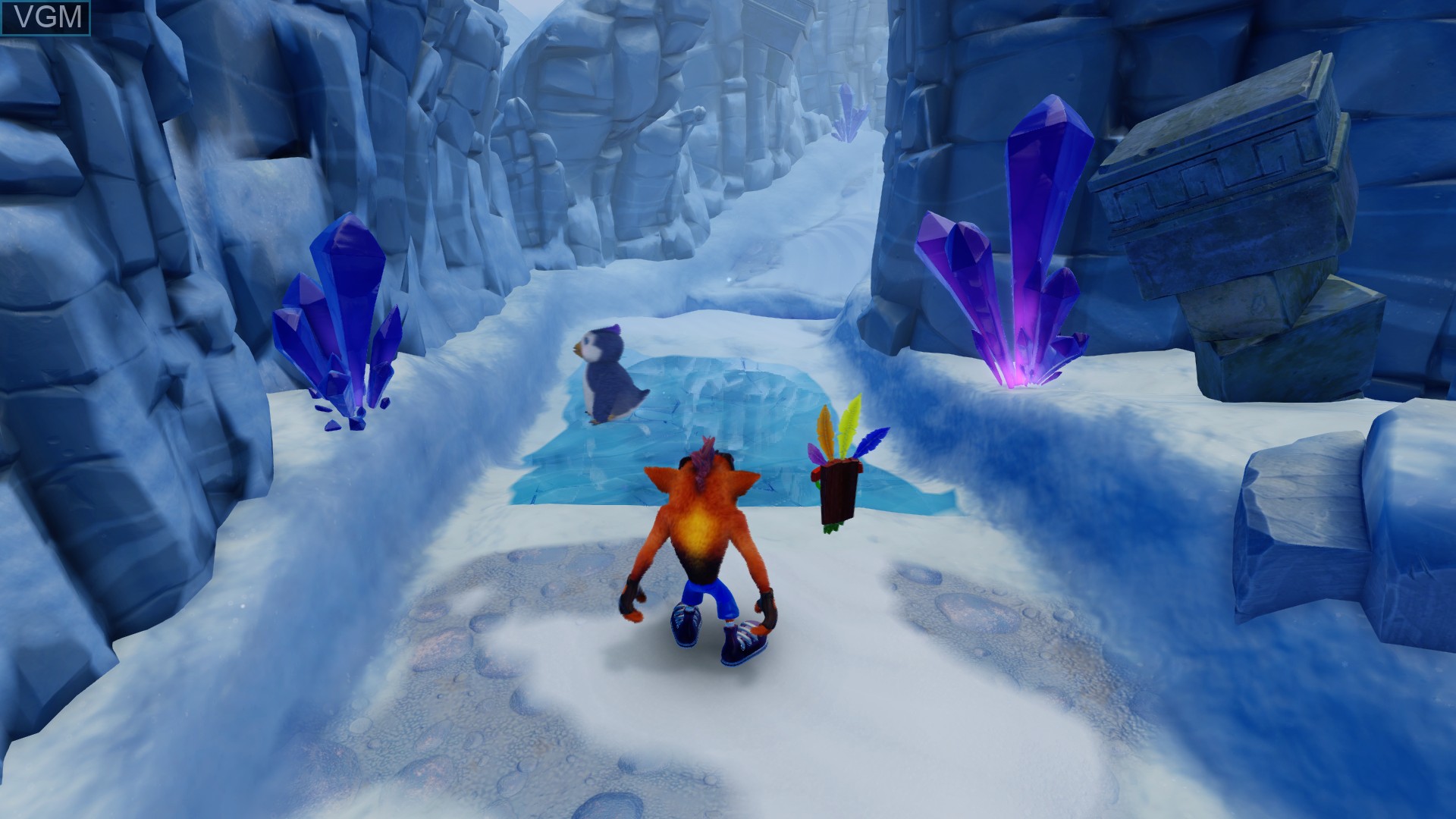 In-game screen of the game Crash Bandicoot N. Sane Trilogy on Sony Playstation 4