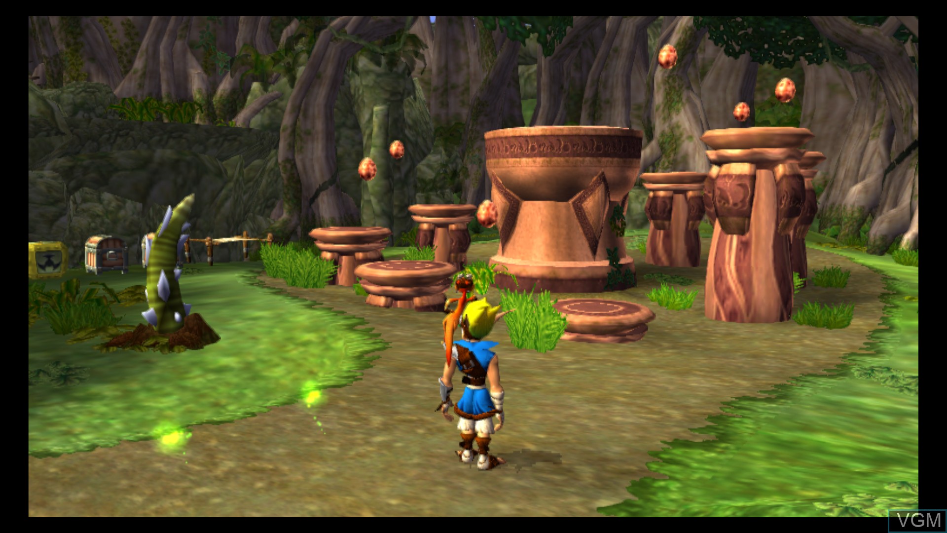 In-game screen of the game Jak and Daxter - The Precursor Legacy on Sony Playstation 4