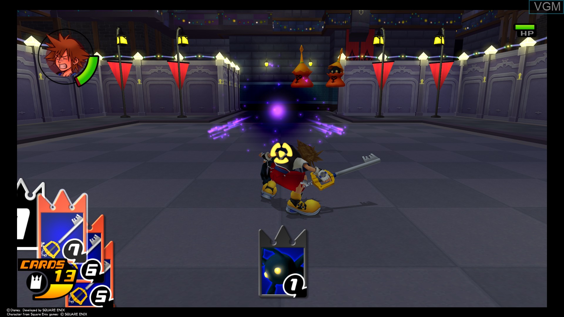 In-game screen of the game Kingdom Hearts HD I.5 + II.5 Remix on Sony Playstation 4