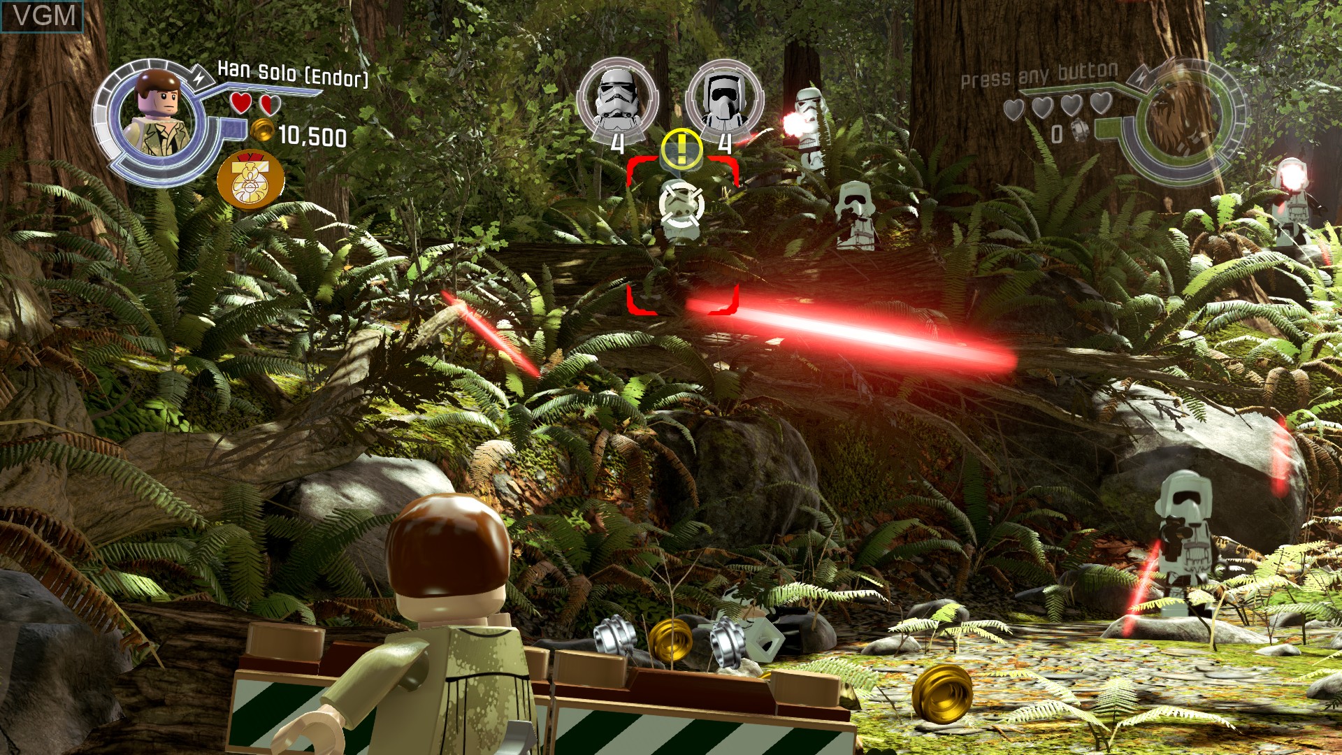 In-game screen of the game LEGO Star Wars - The Force Awakens on Sony Playstation 4