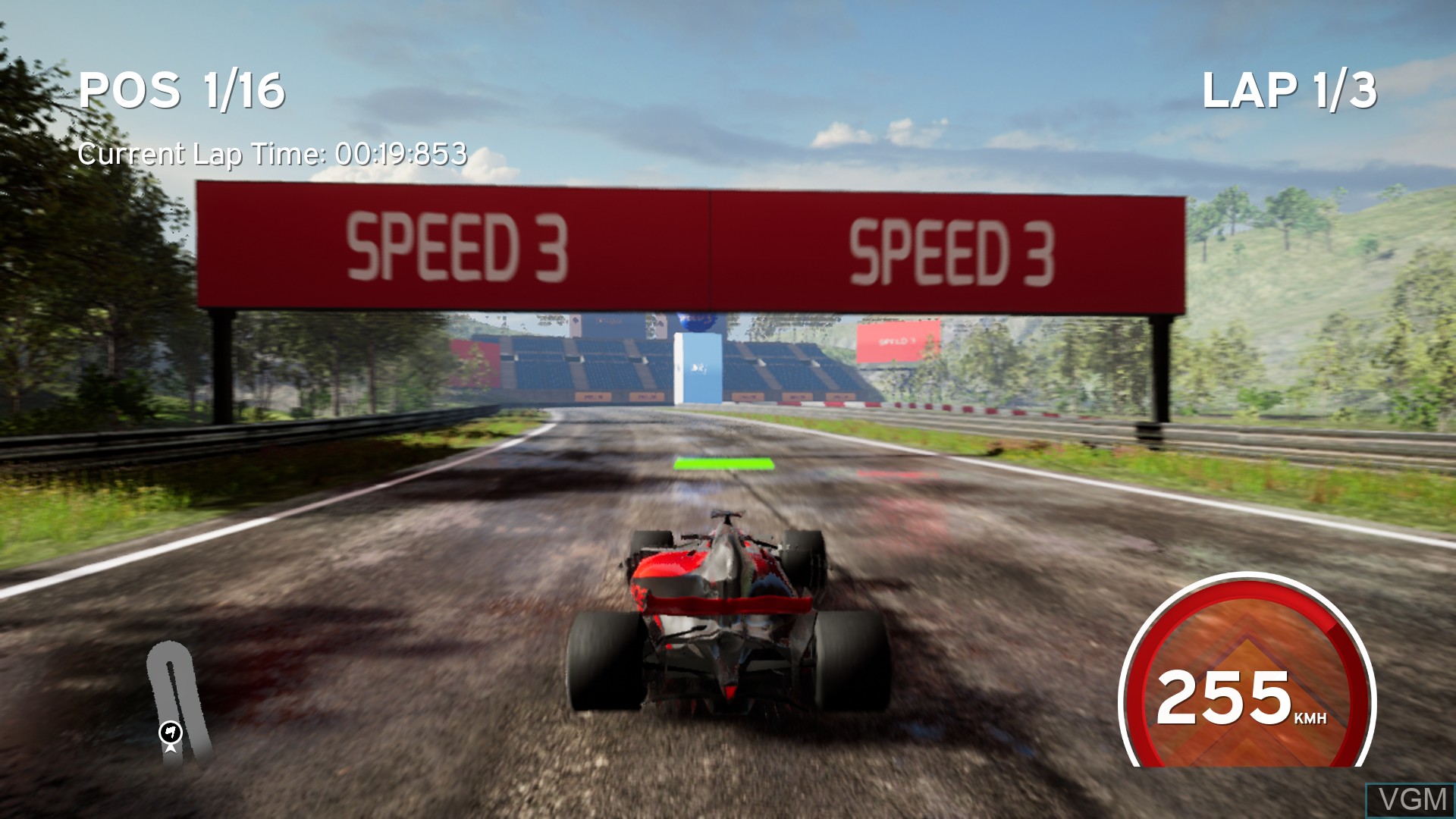 In-game screen of the game Speed 3 Grand Prix on Sony Playstation 4