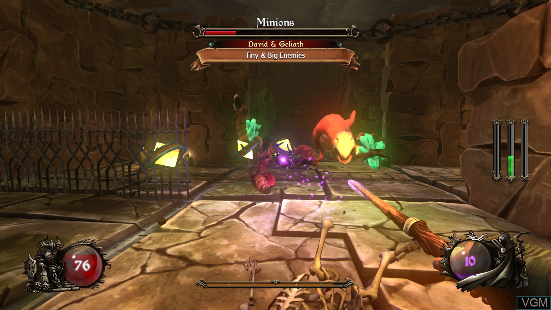 In-game screen of the game Ziggurat on Sony Playstation 4