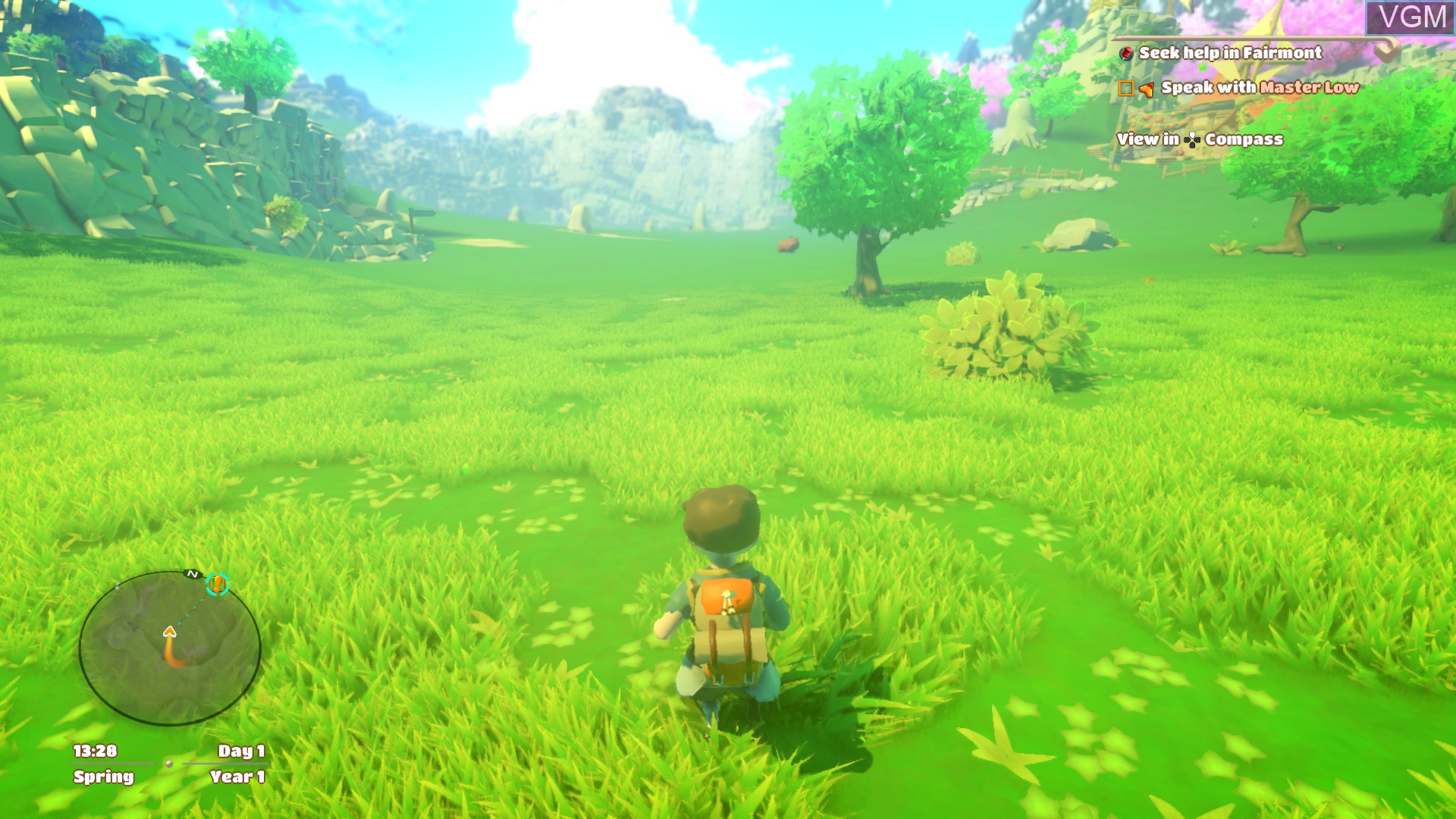 In-game screen of the game Yonder - The Cloud Catcher Chronicles on Sony Playstation 4