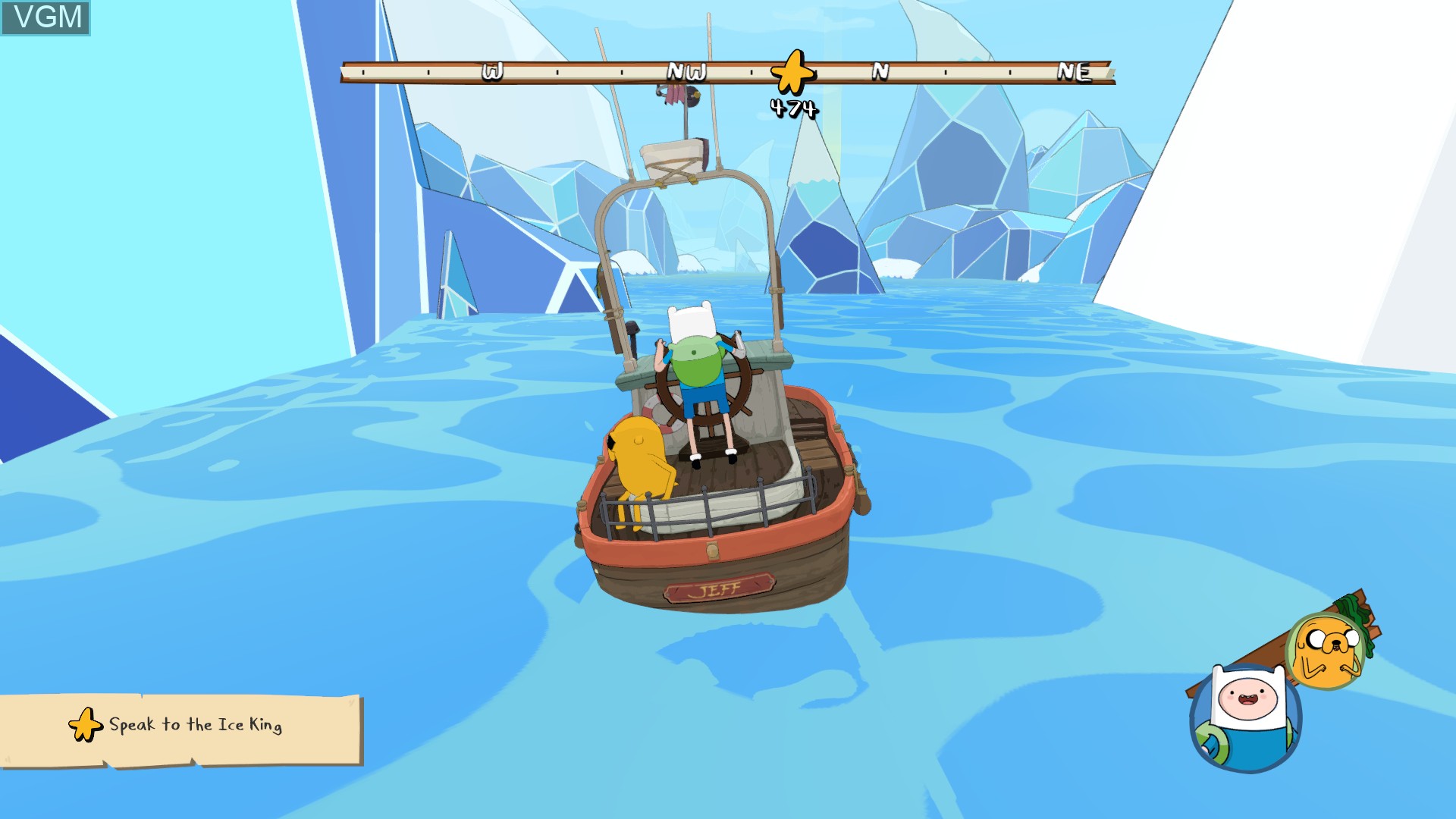 In-game screen of the game Adventure Time - Pirates of the Enchiridion on Sony Playstation 4