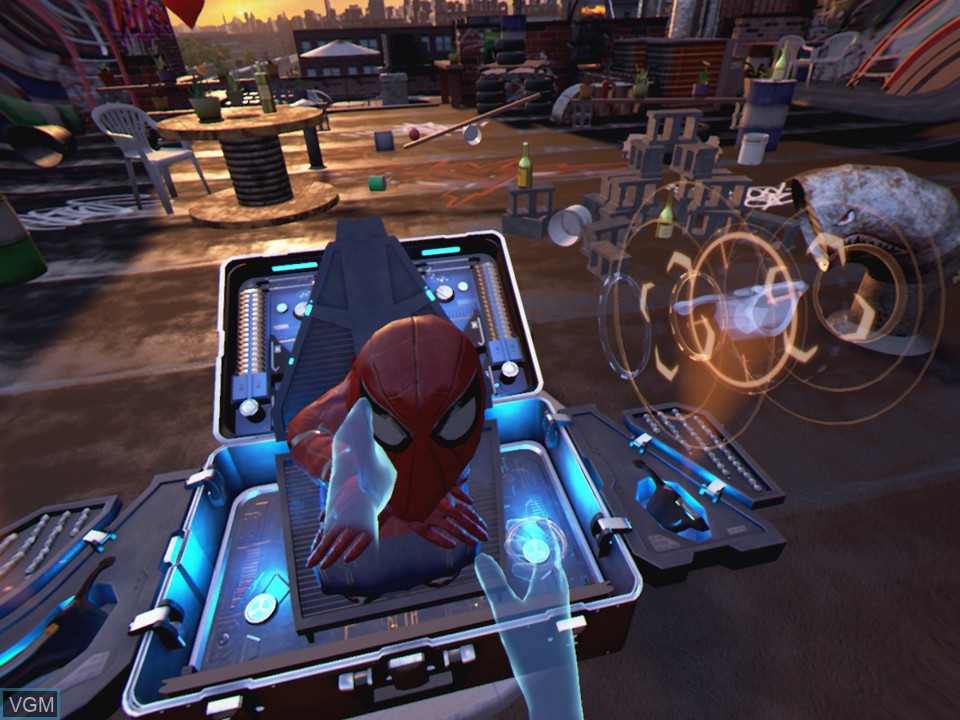 In-game screen of the game Spider-Man - Homecoming - Virtual Reality Experience on Sony Playstation 4