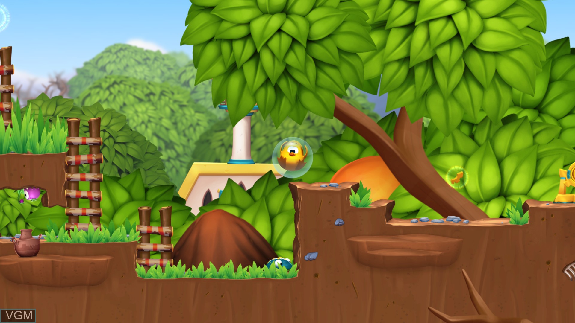 In-game screen of the game Toki Tori 2 + on Sony Playstation 4