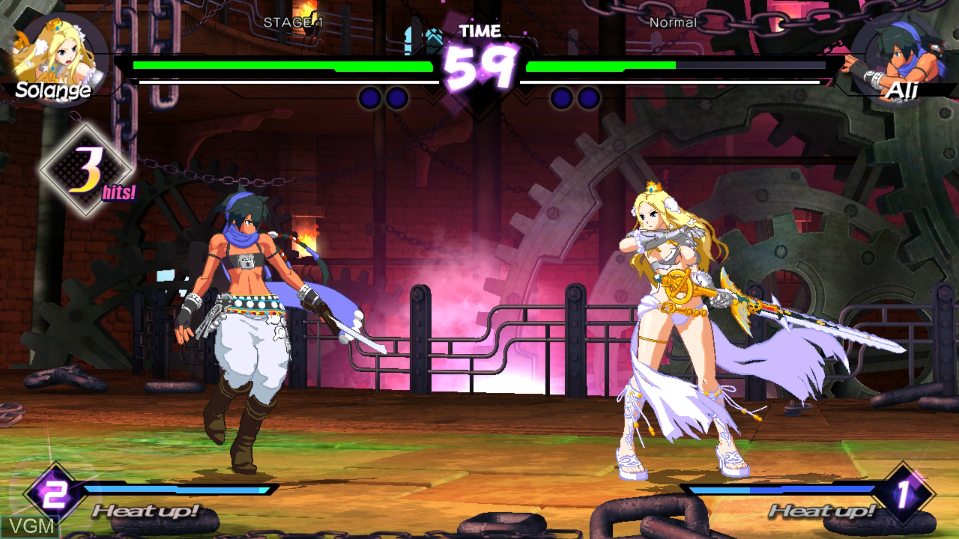 In-game screen of the game Blade Strangers on Sony Playstation 4
