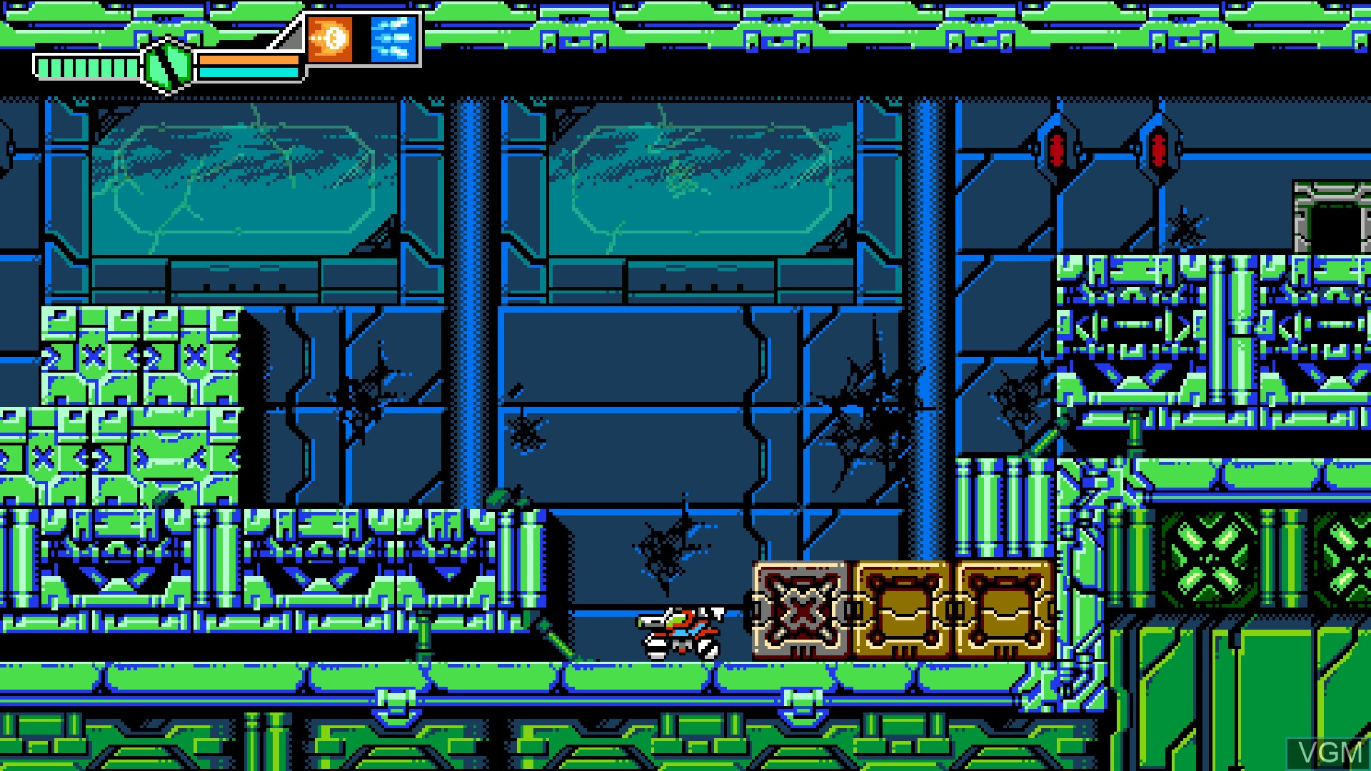 In-game screen of the game Blaster Master Zero III on Sony Playstation 4