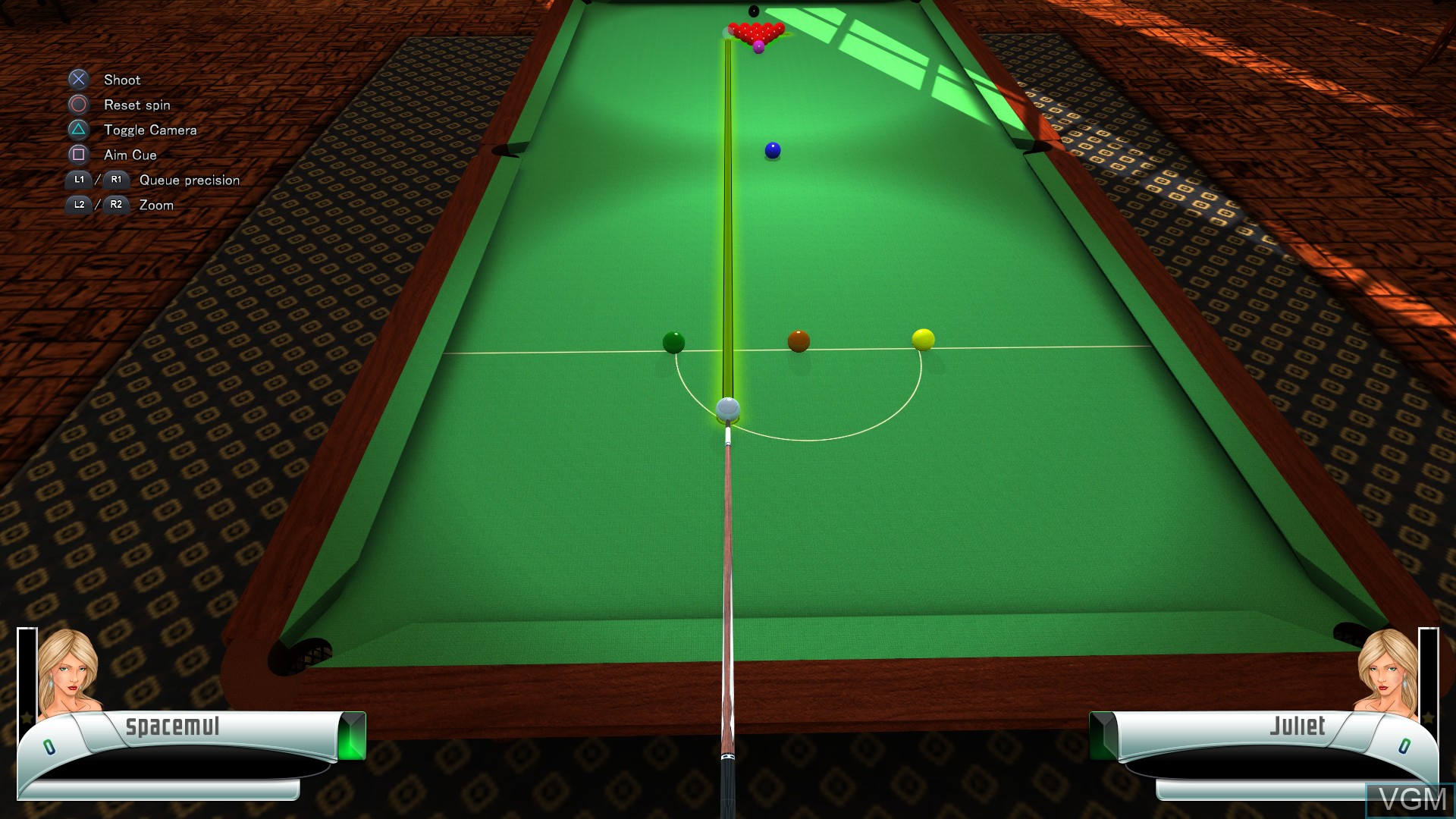 In-game screen of the game 3D Billiards - Billards & Snooker on Sony Playstation 4