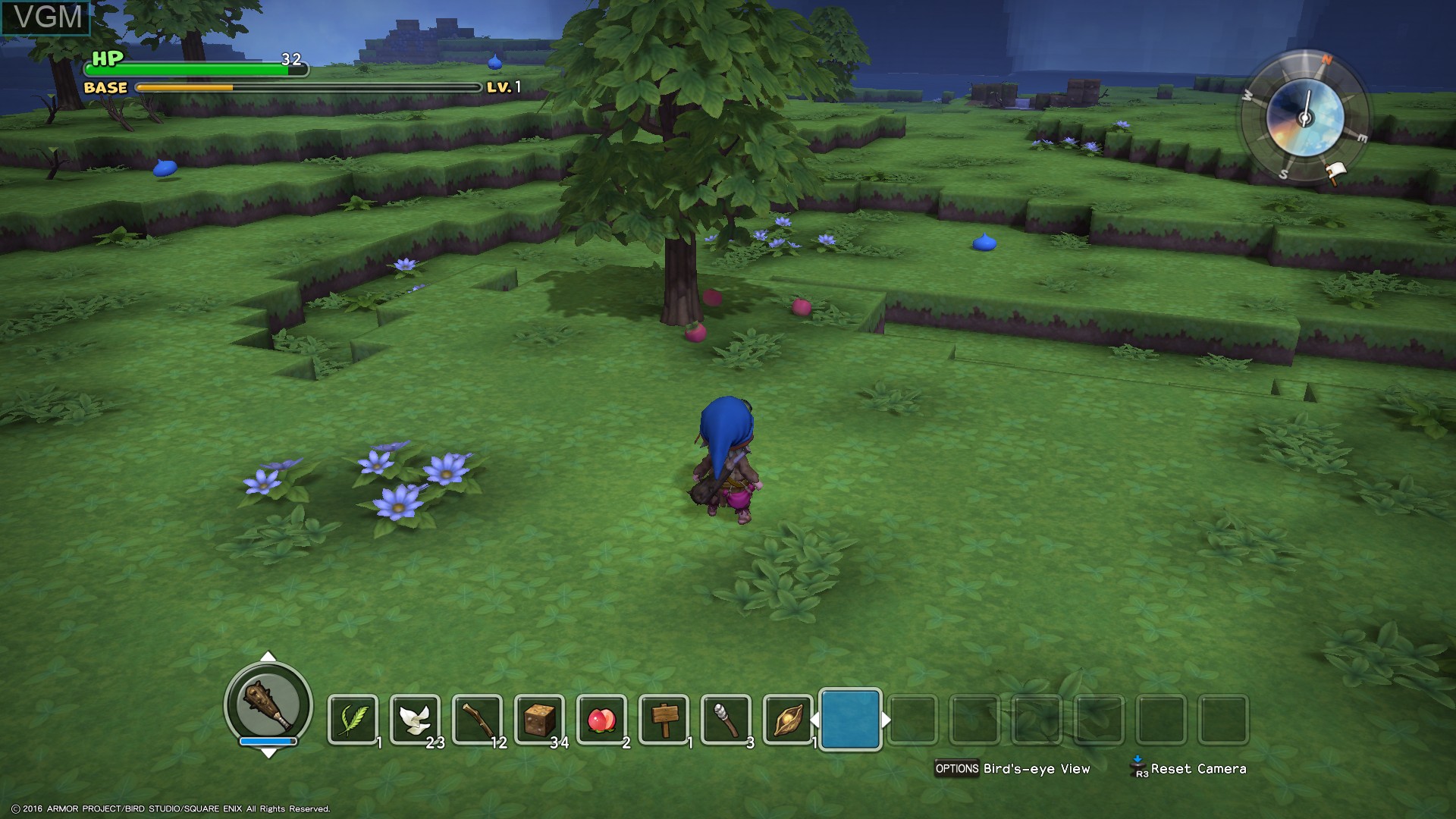 In-game screen of the game Dragon Quest Builders on Sony Playstation 4