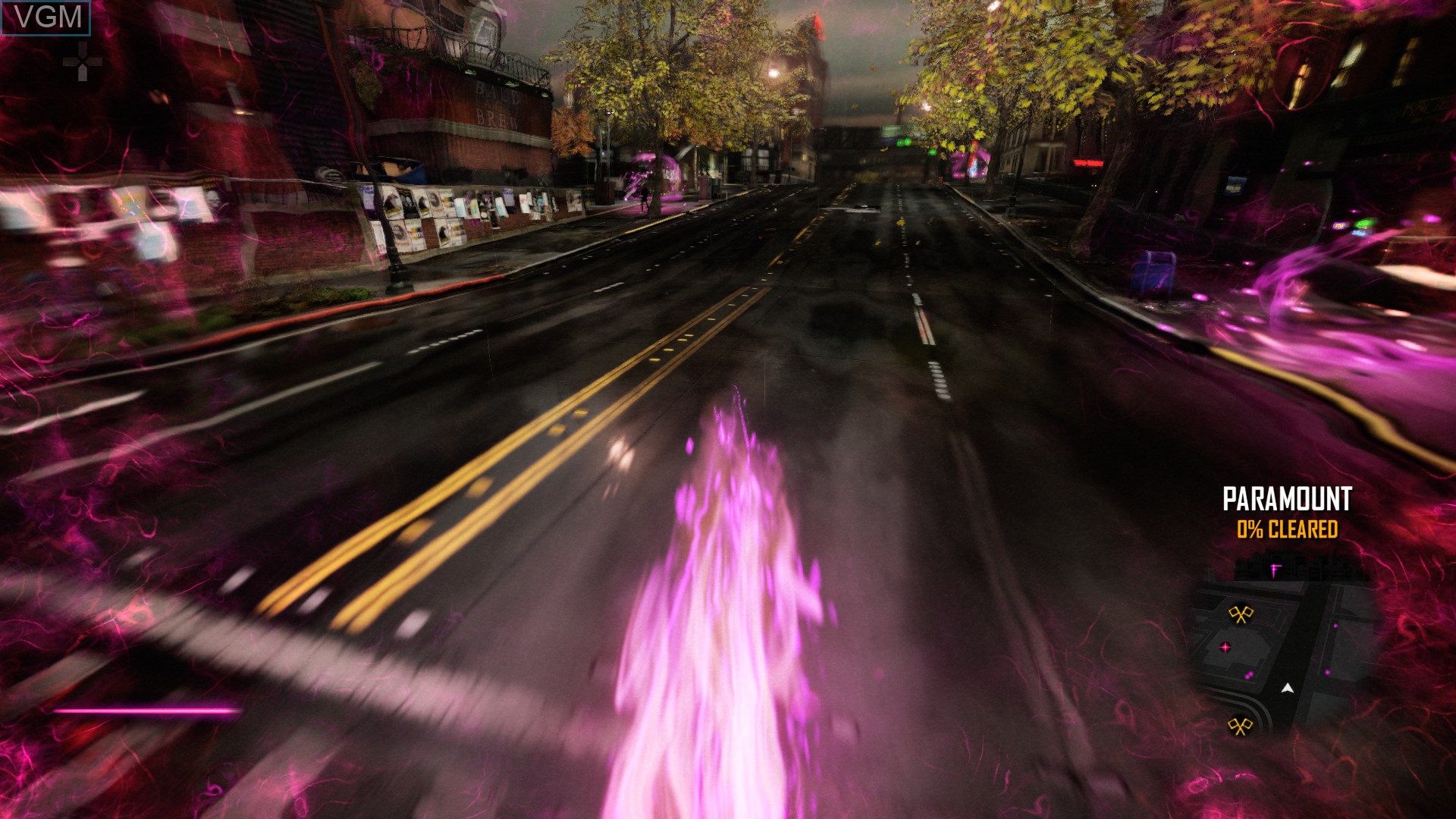 In-game screen of the game inFamous - First Light on Sony Playstation 4
