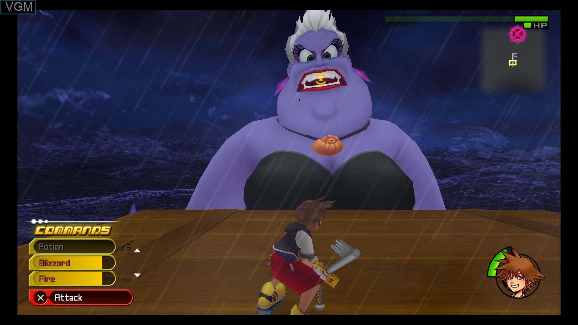 In-game screen of the game Kingdom Hearts HD 2.8 Final Chapter Prologue on Sony Playstation 4