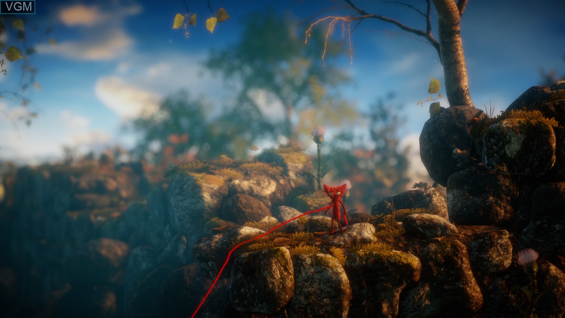 In-game screen of the game Unravel on Sony Playstation 4