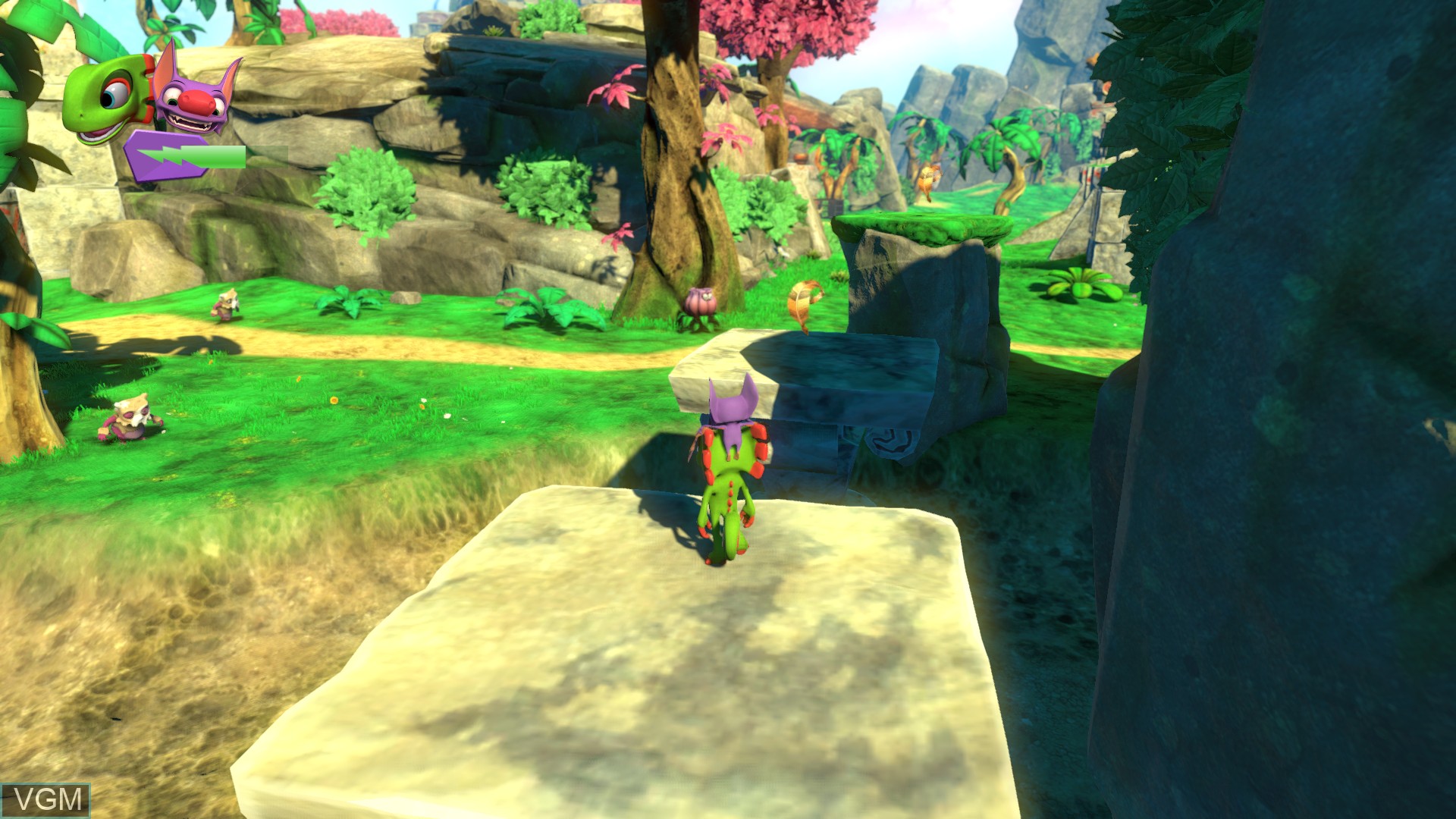 In-game screen of the game Yooka-Laylee on Sony Playstation 4