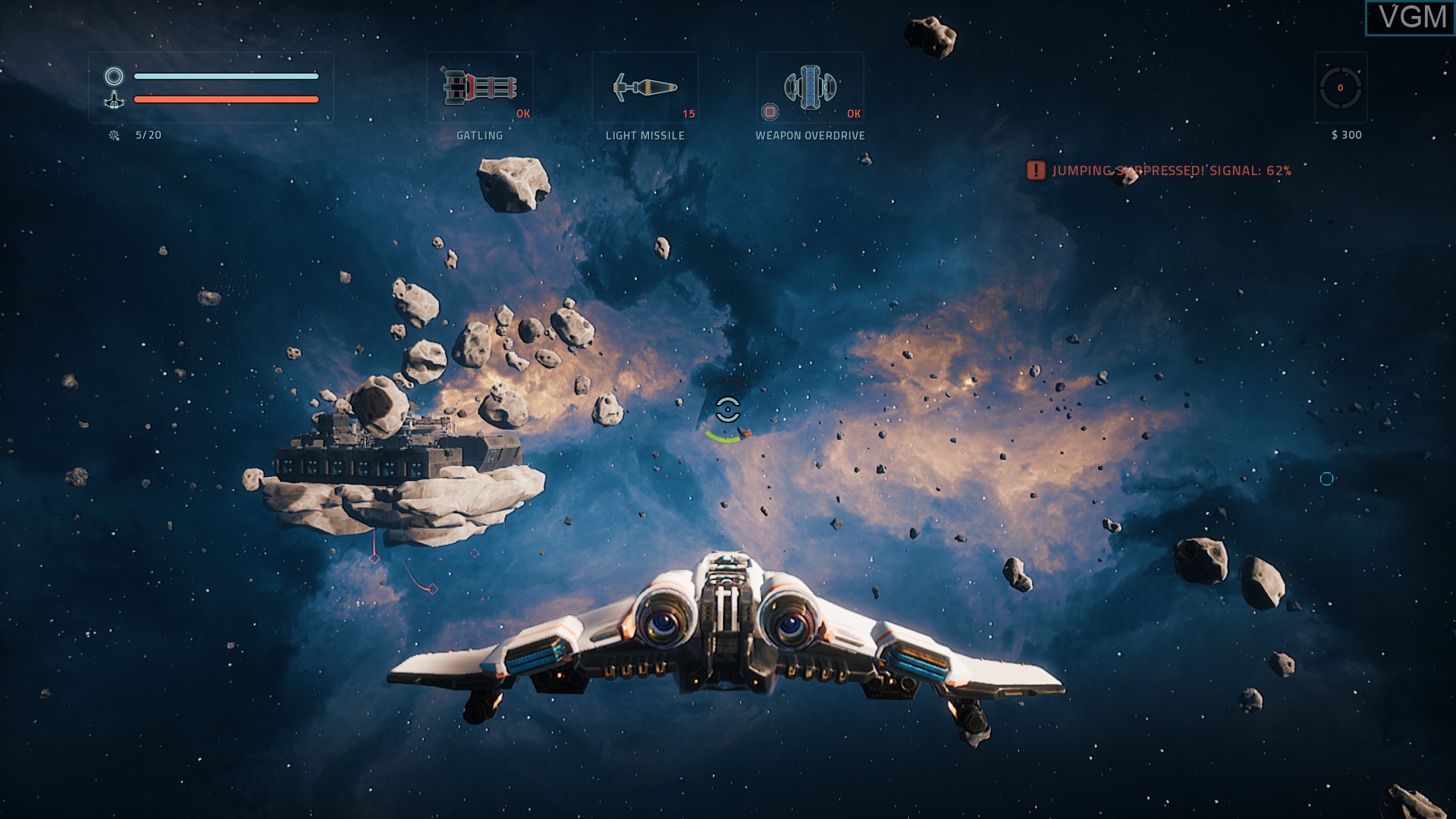 In-game screen of the game EVERSPACE on Sony Playstation 4