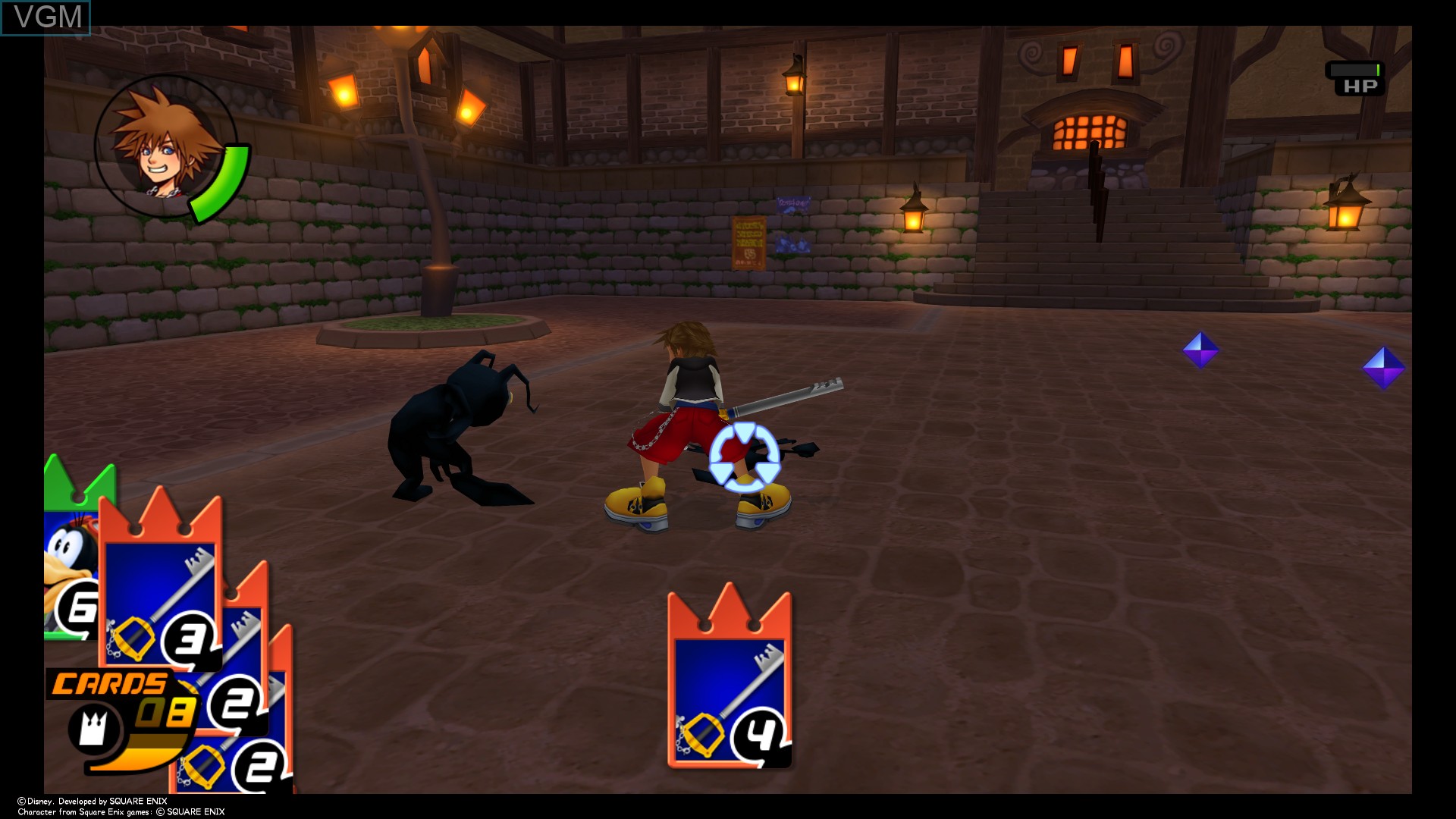 In-game screen of the game Kingdom Hearts HD I.5 + II.5 Remix on Sony Playstation 4