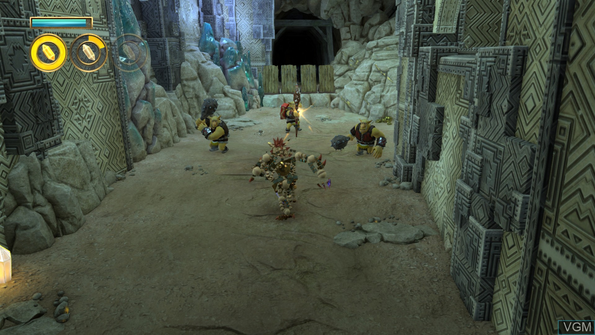 In-game screen of the game Knack on Sony Playstation 4