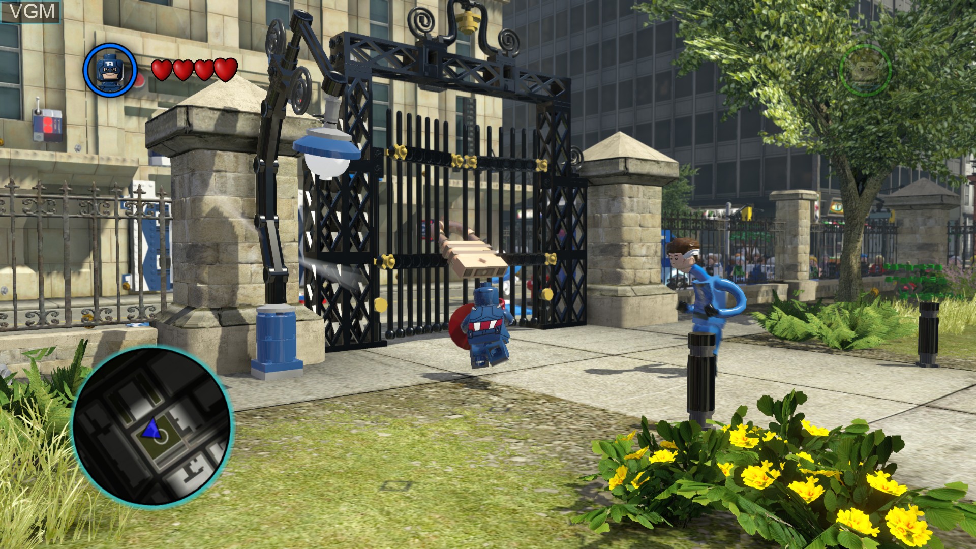 In-game screen of the game LEGO Marvel Super Heroes on Sony Playstation 4