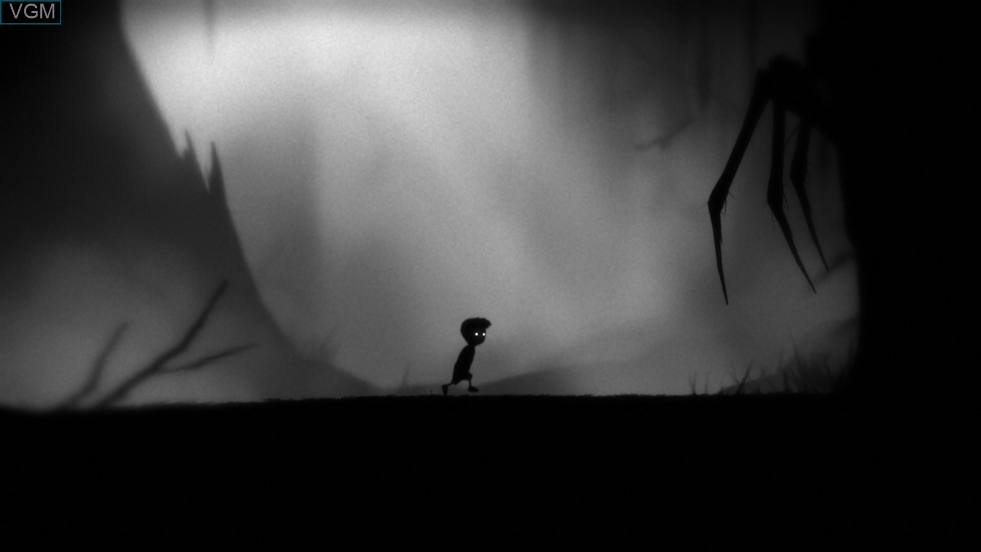 In-game screen of the game LIMBO on Sony Playstation 4