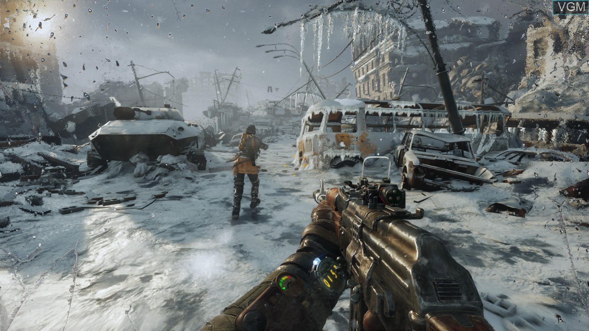 In-game screen of the game Metro Exodus on Sony Playstation 4
