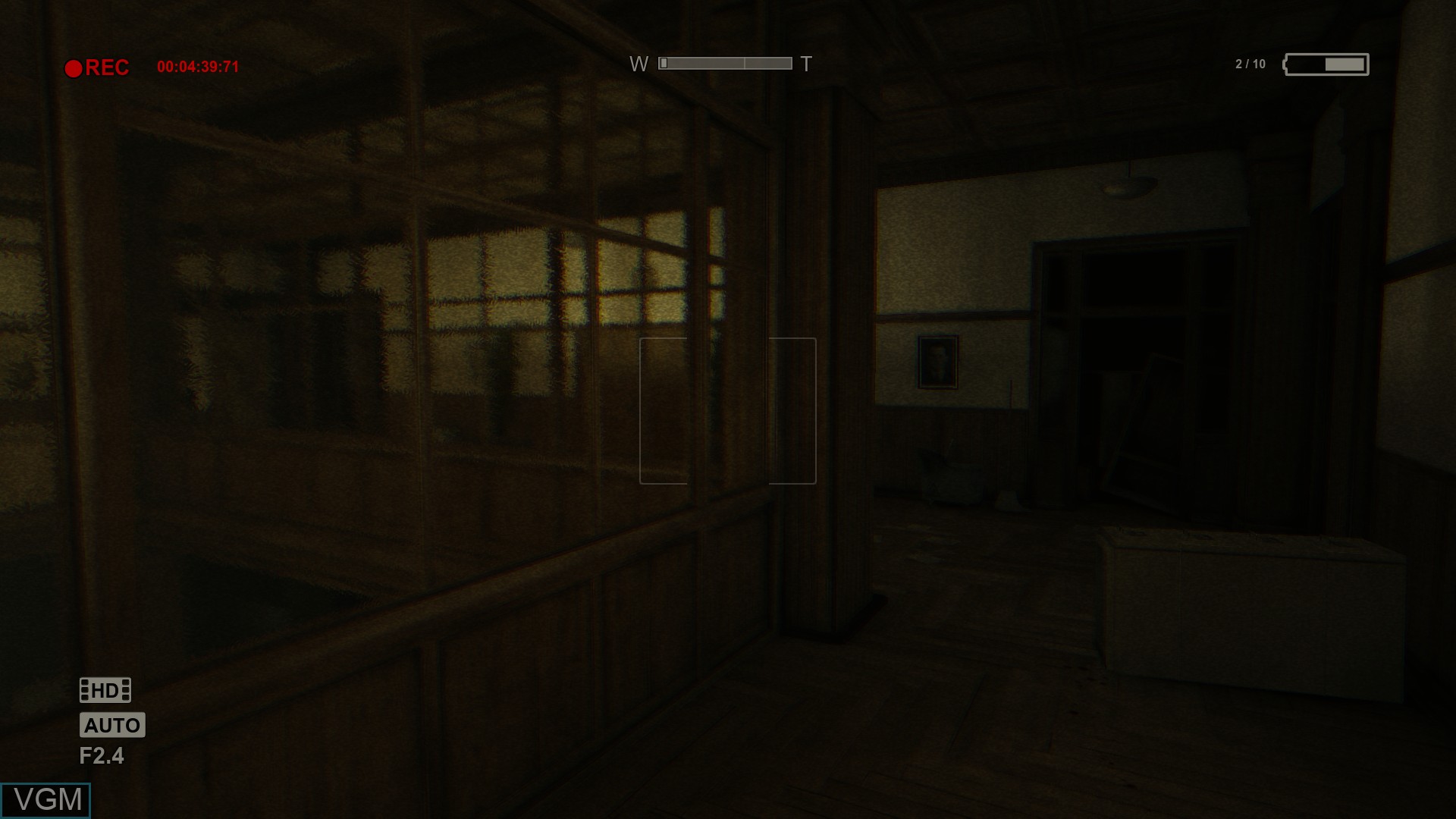 In-game screen of the game Outlast on Sony Playstation 4