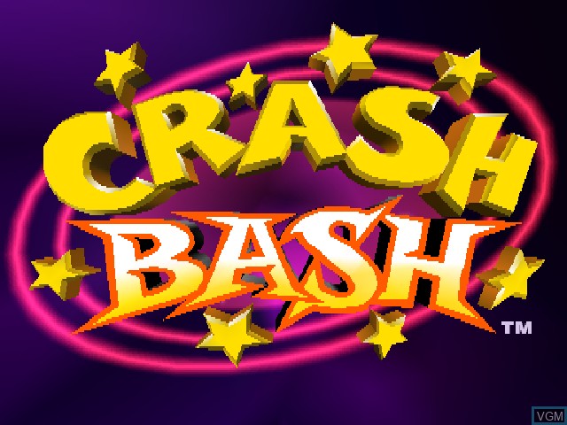 Title screen of the game Crash Bash on Sony Playstation