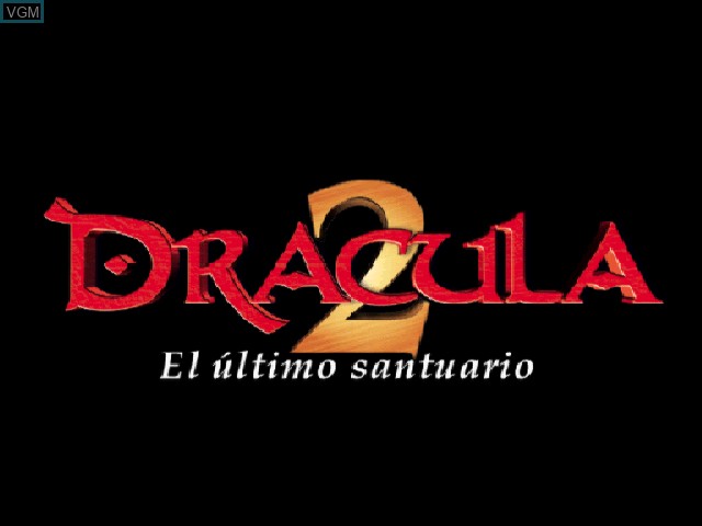 Title screen of the game Dracula 2 - El Ultimo Santuario on Sony Playstation
