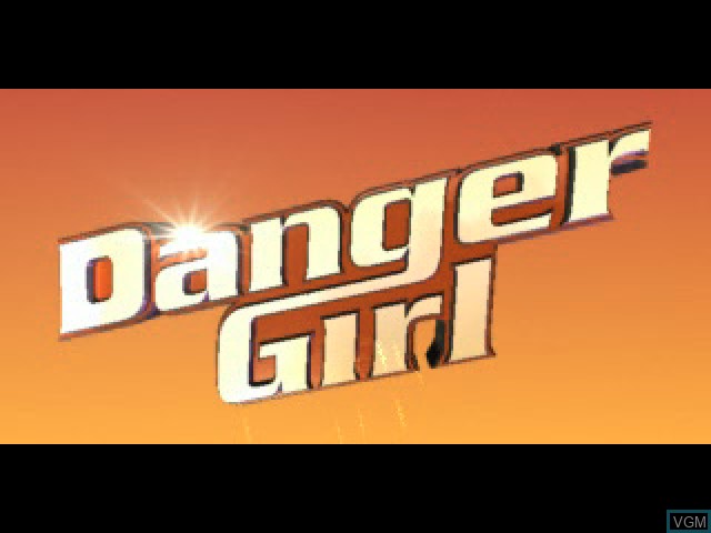 Title screen of the game Danger Girl on Sony Playstation