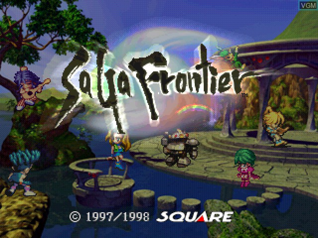 Title screen of the game SaGa Frontier on Sony Playstation