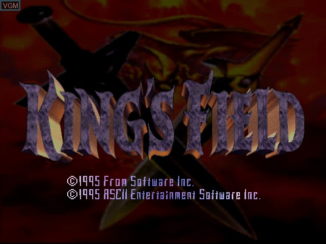 Title screen of the game King's Field on Sony Playstation