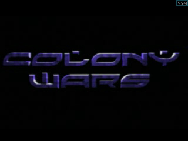 Title screen of the game Colony Wars on Sony Playstation