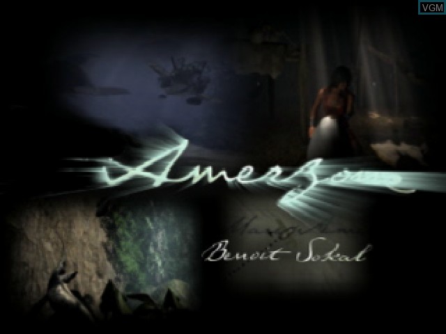 Title screen of the game Amerzone, L' on Sony Playstation
