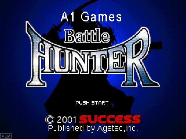 Title screen of the game Battle Hunter on Sony Playstation