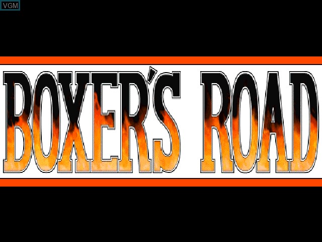 Title screen of the game Boxer's Road on Sony Playstation